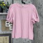 A New Day Women's Puff Short Sleeve T-Shirt 78694729 Rose Pink XL