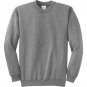 NWT Port & Company Men's Core Fleece Pullover Crewneck Sweatshirt 4XL Sports Gray