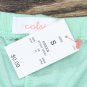 NEW Colsie Women's Pointelle Knit Crop Top and Shorts Pajama Set 1EE0P Green S