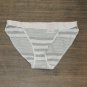 NWT Auden Women's Striped High Cut Bikini Underwear 3L59M M Heather Gray