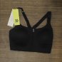NWT All in Motion Women's High Support Zip Front Bra. 831GM 34B Black