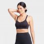NWT All in Motion Women's High Support Zip Front Bra. 831GM 34B Black