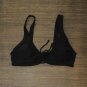 Xhilaration Women's Tie-Front Loop Bralette Bikini Top 84886804 Black L