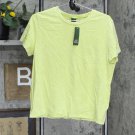 NWT Wild Fable Women's Short Sleeve T-Shirt 566625 L Yellow