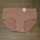 NWT Auden Women's Plus Size Seamless Hipster Underwear 9XZWR 2X Pink