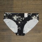 NWT Auden Women's Laser Cut Cheeky Bikini Underwear XL Black Floral