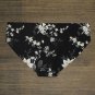 NWT Auden Women's Laser Cut Cheeky Bikini Underwear XL Black Floral