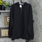 NWT Gildan Mens Heavy Blend Full-Zip Hooded Sweatshirt 18600 4XL Black