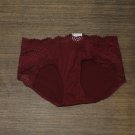 NWT Auden Women's Micro Hipster Underwear with Lace 3L5X2 S Red
