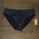 NWT Kona Sol Women's Banned High Waist Medium Coverage Bikini Bottom AFL86B L Blue