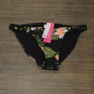 NWT Xhilaration Juniors' Crochet Trim Hipster Bikini Bottom AFS65B S Black