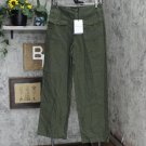 NWT Who What Wear Women's Mid-Rise Relaxed Trouser WB-564 6 Green
