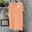 NWT Universal Thread Women's Short Sleeve Tie-Dye T-Shirt Dress 562104-1 L Orange