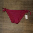 NWT Shade & Shore Women's Side-Tie Hipster Bikini Bottom AFT77B XL Berry Pink