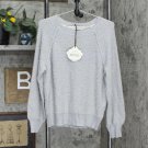 NWT Knox Rose Women's Crewneck Pullover Sweater JRS40206D8 S Gray