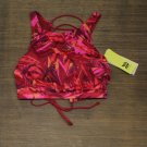 NWT All in Motion Women's High Neck Tie Back Bikini Top AFW10 M Red