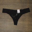 NWT Auden Women's All Over Lace Thong. Y3RZG XL Black