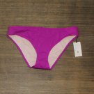 NWT Shade & Shore Women's Ribbed Hipster Bikini Bottom AFT01 L Purple
