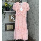 NWT Private Label Women's Lined Swing Fleur Dress PDD-030 2 Pink Melon