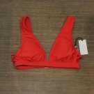 NWT Shade & Shore Women's Caged Side Detail Bikini Top 76581270 M Red