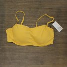 NWT Shade & Shore Women's Light Lift Ribbed Bandeau Bikini Top 76579743 36C Yellow