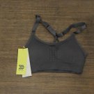 NWT All in Motion Women's Low Support Laser Cut Seamless Bra WX8GY XS Gray