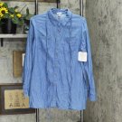 NEW Isabel Maternity by Ingrid & Isabel Long Sleeve Denim Button Down Shirt Blue S