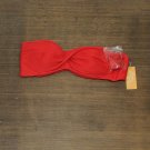 NWT Kona Sol Women's Ribbed Bandeau Bikini Top 77589651 L Red