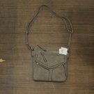 NWT VR NYC Woven Flap Crossbody Bag 78598879 Gray Gray One Size