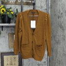 NWT Who What Wear Women's Puff Long Sleeve Cardigan WS-237-3 XL Brown