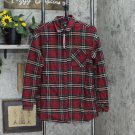 NWT Wild Fable Women's Plaid Long Sleeve Button-Down Heavy Weight Flannel Shirt M Navy / Red