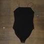 NWT Wild Fable Women's Sleeveless Square Neck Elastic Strap Bodysuit 567551 M Black
