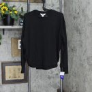 NWT JoyLab Women's Cozy Curved Hem Sweatshirt 4116 L Black