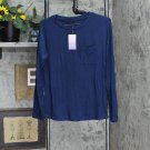 Stars Above Women's Long Sleeve Beautifully Soft Sleep T-Shirt 565511 XS Navy Blue