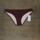 NWT Shade & Shore Women's Ribbed Cheeky Bikini Bottom 78780827 M Boysenberry Purple
