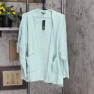 NWT Wild Fable Women's Long Sleeve Open Oversized Cardigan R19-01079BR XL Green