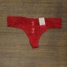 NWT Auden Women's All Over Lace Thong. Y3RZG S Red