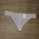 NWT Auden Women's All Over Lace Thong. Y3RZG S Gray