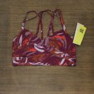 NWT All in Motion Women's Printed Low Support Crisscross Strappy Sports Bra 66ZRL L Red