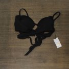 NWT Shade & Shore Women's Shore Light Lift Wrap Bikini Top SHT-0023 32B Black