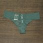 NWT Auden Women's All Over Lace Thong. Y3RZG S Moss Flash Green