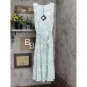 NWT Ava & Viv Women's Plus Size Sleeveless Tie-Dye Tiered Dress 564540 1X Blue