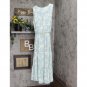 NWT Ava & Viv Women's Plus Size Sleeveless Tie-Dye Tiered Dress 564540 1X Blue