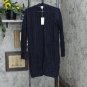 NWT A New Day Women's Long Sleeve Ribbed Cuff Open Layer Sweater Cardigan 556772 XS Navy Blue