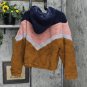 NEW Wild Fable Women's Long Sleeve Zip-Up Colorblocked Hooded Sherpa Jacket Rust XL