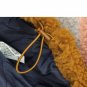 NEW Wild Fable Women's Long Sleeve Zip-Up Colorblocked Hooded Sherpa Jacket Rust XL