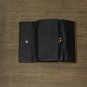 NWT A New Day Women's Tri-Fold Wallet with Kisslock Coin Purse WHKLW One Size Black