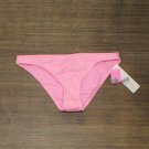 NWT Xhilaration Juniors' Sustainably Made Ribbed Cheeky Bikini Bottom AFV04B L Pink