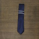 NWT Club Room Men's Bower Dot Necktie Tie 1CRC1-4001 One Size Navy Blue