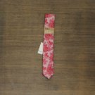 NWT Bar III Men's Slim Water Lily Floral Tie 13C1-1021 One Size Red Multi